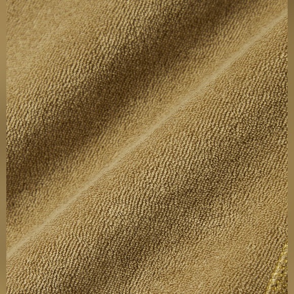 Tibi Summer Terry Crewneck Racerback Bodysuit in Cumin - Picture 4 of 8